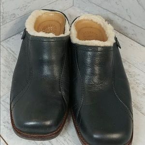 UGG Black Langford Sheepskin Lined Mules 7